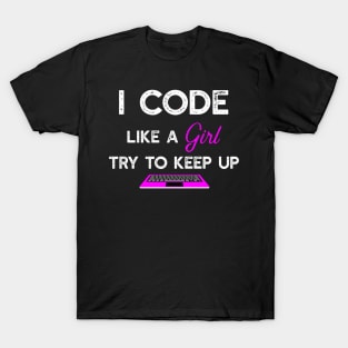 Code Like a Girl T-Shirt